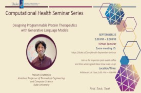 Computational Health Seminar features Pranam Chatterjee